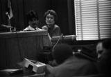 Scene in the courtroom during the capital murder trial of Anthony Ray Hinton in Birmingham, Alabama.