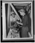 The six plane factories of the Douglas Aircraft Company have been termed an industrial melting pot, since men and women of fifty-eight national origins work side by side in pushing Americas's plane output. S. O. Porter, Douglas director of personnel, recently declared that Negros are doing an outstanding job in all plants. Kathryn Polinaire and Vivian King are employed in the Long Beach Plant of the Douglas Aircraft Company