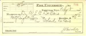 Fisk University receipt