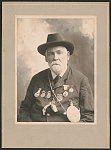 [Civil War veteran Dennis Towne of Co. D, 31st Massachusetts Infantry Regiment in G.A.R. uniform with medals]