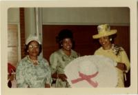 YWCA Hat Making Class, 1966, Lucile Pagers, Thelma Caldwell, Lucille Smith