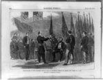 Presentation of two hundred battle-flags to Governor Fenton at Albany, New York, July 4, 1865