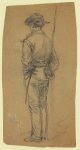 [Full-length sketch of soldier]