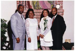 Links Members and Two Men in Front of Fireplace