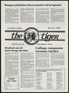 The Tiger (San Antonio, Tex.), Vol. 16, No. 21, Ed. 1 Friday, March 11, 1983