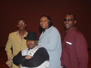 Four guests at 2005 Black History Month event