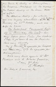 Letter to] Dear Mr Garrison [manuscript