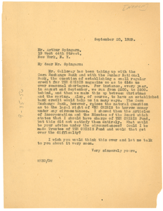 Letter from W. E. B. Du Bois to Arthur Spingarn