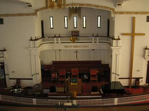 Photograph of Pulpit in St. James Methodist Church