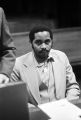 Anthony Ray Hinton sitting in the courtroom during his capital murder trial in Birmingham, Alabama.