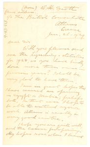 Letter from William Henry Scott to W. E. B. Du Bois