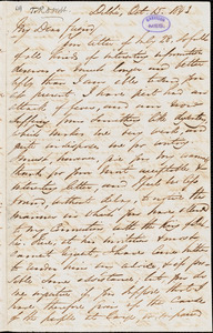 Letter from George Thompson, Delhi, [India], to Richard Davis Webb, 1843 Oct[ober] 15