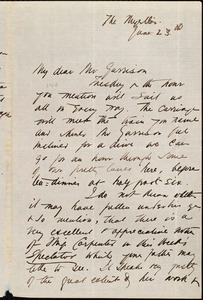 Letter from Agnes MacDonnell, [Beckenham, England], to Francis Jackson Garrison, June 23d [1877]