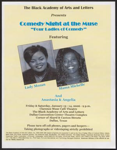 Flyer: Comedy Night at the Muse