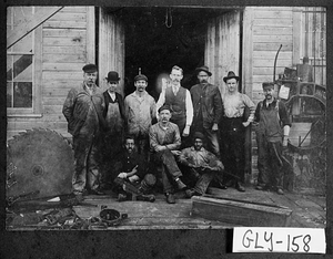 Photograph of employees of Bay Ironworks, Brunswick, Glynn County, Georgia, ca. 1900