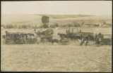 G.A. Bailey threshing outfit, Ewan, Washington, 1902