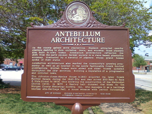 Antebellum Architecture historical marker