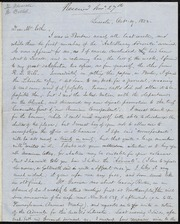 Letter to] Dear Mr. Estlin [manuscript