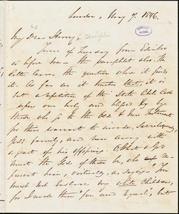 Thumbnail for Letter from George Thompson, London, [England], to Henry Clarke Wright, 1846 May 7