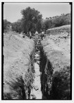 Crusader church. Gethsemane. 1937. Remains of Crusader church near Gethsemane found in June (or 1st July)