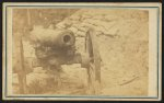 [Cannon mounted in the camp of Duryea's and Bainbridge's Batteries, 15th Arkansas Confederate Infantry, Port Hudson, Louisiana]