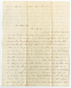 Letter from Jennie to Bettie Wade, April 5, 1868