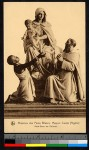 Statue of Madonna and child with priest and broken-shackled slave, Algeria, ca.1920-1940