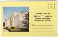 Souvenir folder of The Lilly Library, Indiana University, Bloomington, Indiana