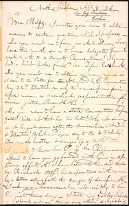 Letter from Guy C. Sampson, North Goshen, to Amos Augustus Phelps, Apl. 8. 36