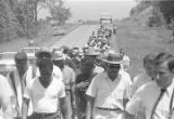 Martin Luther King, Jr., and others, participating in the "March Against Fear" through Mississippi, begun by James Meredith.