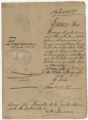 Carta enviada al presidente de la Junta Provincial de Patronato de Matanzas referente al cambio de dirección del patrono Nazario Márquez y su patrocinada Polonia, 11 de mayo de 1885