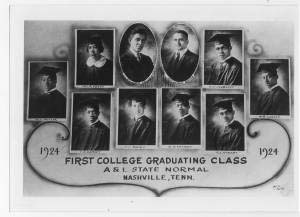 First College Graduating Class of Tennessee Agricultural and Industrial State Normal College, 1924