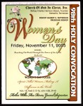 Annual Holy Convocation of the Church of God in Christ (98th: 2005), Women's day program (copy 2)