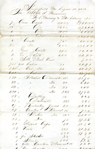 Missouri State Guard account to Massey and McAdams, August 13, 1861