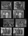 Set of negatives by Clinton Wright including Mama Jessie's Kids, OTT Contract, Madison Junior High Day, and Pedro's birthday cake, 1966