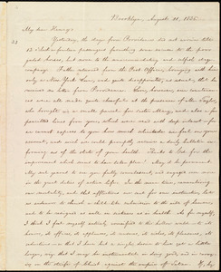 Letter from William Lloyd Garrison, Brooklyn, [Conn.], to Henry Egbert Benson, August 11, 1836