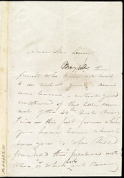 Draft of letter to] Dear Mrs. Loring [manuscript