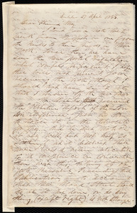 Letter from Parker Pillsbury, Dublin, to Samuel May, 27 April 1855