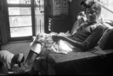 Josie Mae Jones sitting on a chair inside her home on Clayton Alley in Montgomery, Alabama.