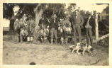 Group of Hunters with Their Guides