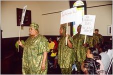 Rutha Harris leads entry procession