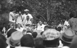 James Meredith addressing the crowd in front of the capitol in Jackson, Mississippi, at the end of the March Against Fear.