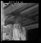 [Untitled photo, possibly related to: Old Negro farmer and his grandson, near Greensboro, Alabama]