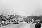 Marchers crossing the Edmund Pettus bridge in Selma, Alabama, on the first day of the Selma to Montgomery March.