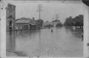 Three African-American Boys Swimming During the 1899 Flood