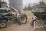 Andrew Datcher on a tractor on the family farm in Harpersville, Alabama.