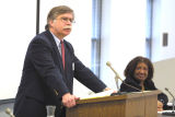 J. Gordon Hylton speaks at a 50th anniversary of Brown vs. Board of Education Conference, April 8, 2004