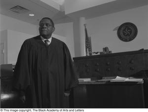 Photograph of L. Clifford Davis standing in courtroom #2