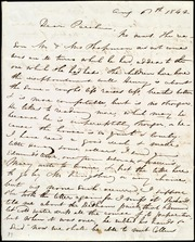 Letter to] Dear Caroline [manuscript