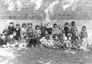 Group of Nursery School children at Phyllis Wheatley House.